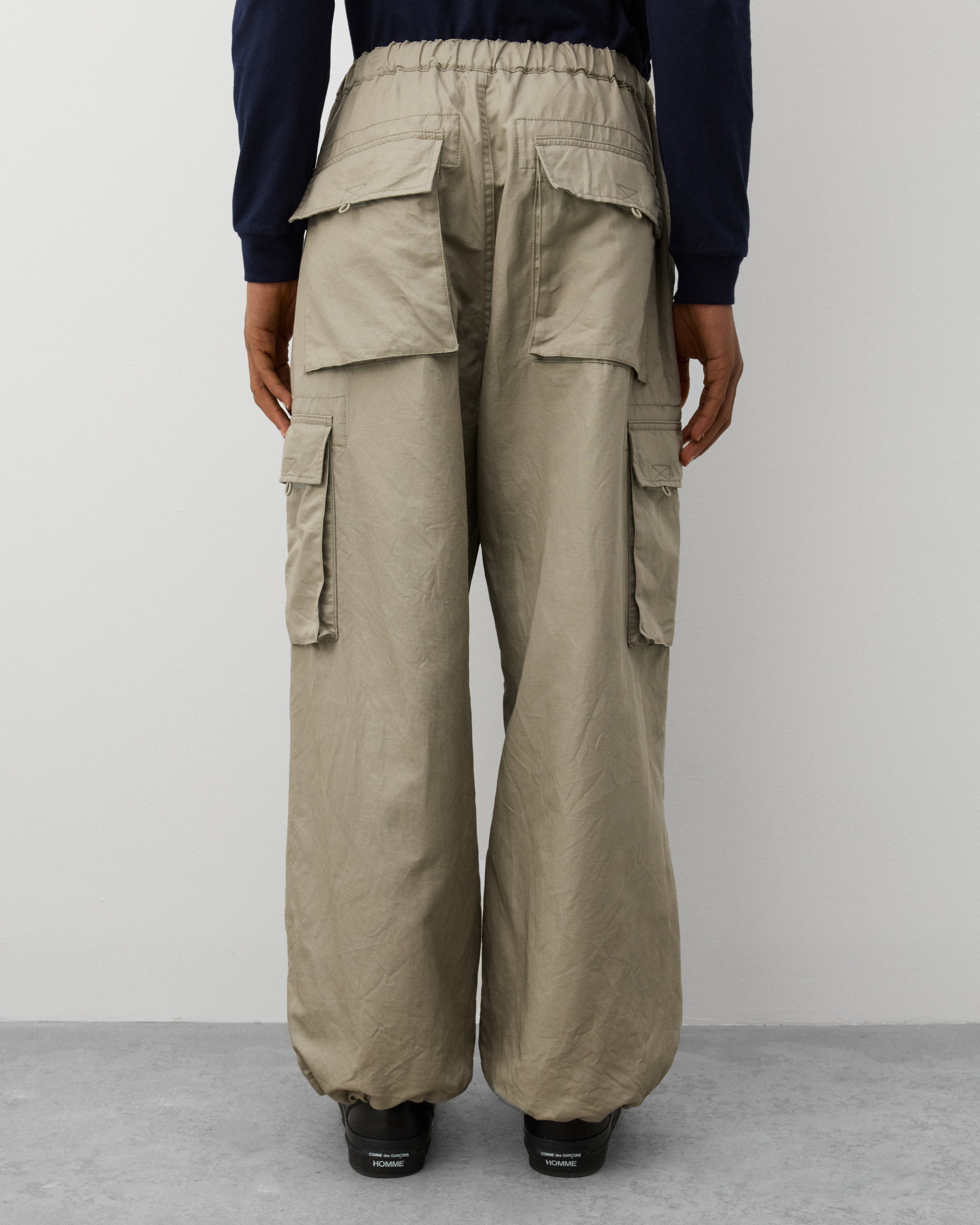 CDG Homme: Men's Cargo Pants (Grey) | Dover Street Market London