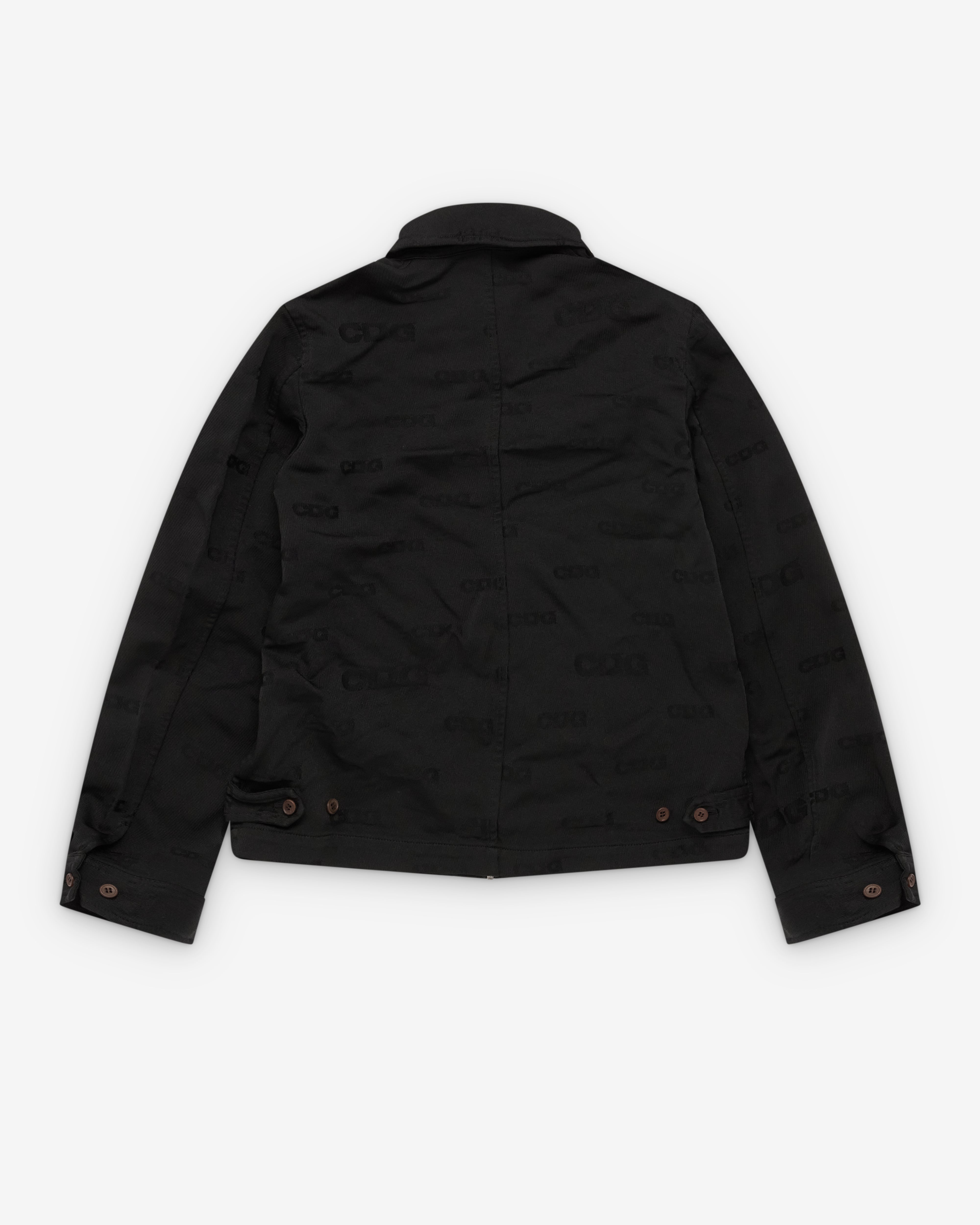 CDG: Men's Jacquard Logo Jacket (Black) | Dover Street Market London