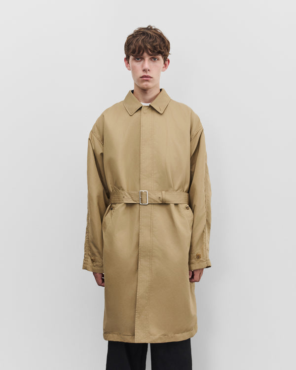CDG Homme - Men's Belted Car Coat - (Beige)