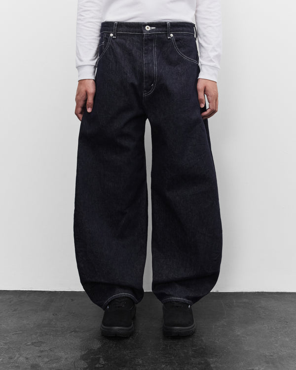CDG Homme - Men's Barrel Denim Jeans - (Navy/White)