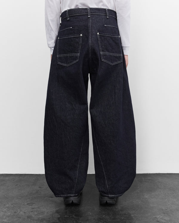 CDG Homme - Men's Barrel Denim Jeans - (Navy/White)