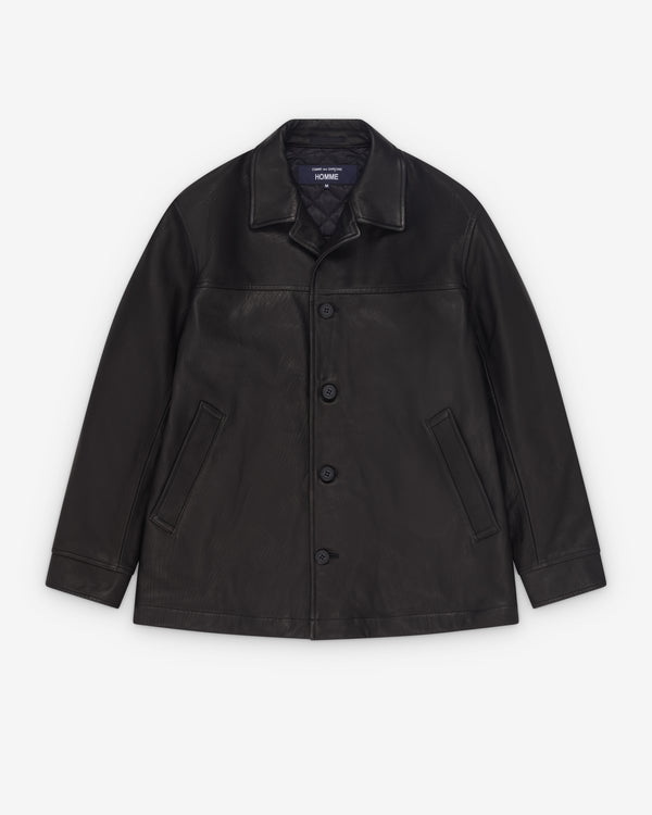 CDG Homme - Men's Deer Skin Leather Jacket - (Black)