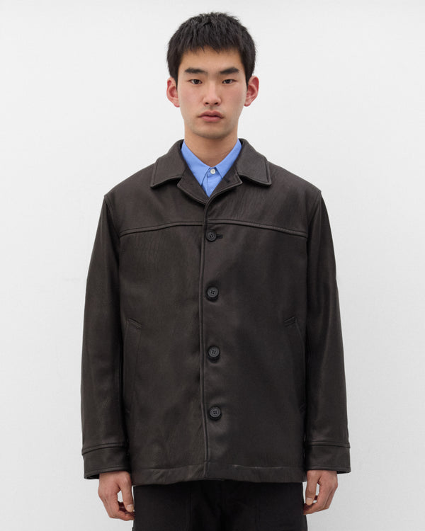 CDG Homme - Men's Deer Skin Leather Jacket - (Black)