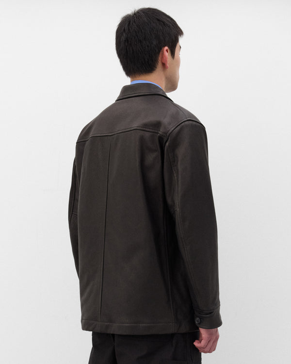 CDG Homme - Men's Deer Skin Leather Jacket - (Black)