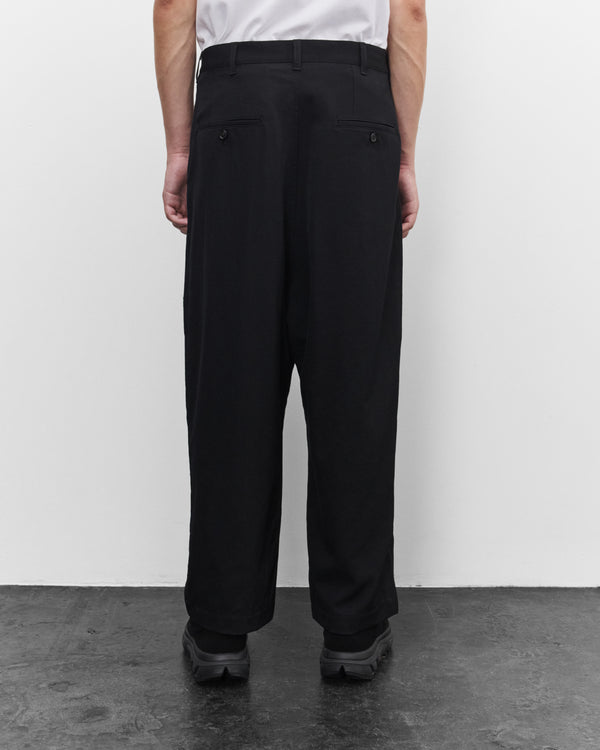 CDG Homme - Men's Wide Leg Trousers - (Black)