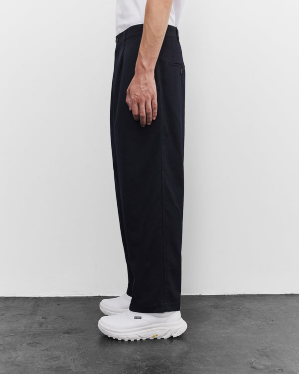 CDG Homme - Men's Wide Leg Trousers - (Navy)