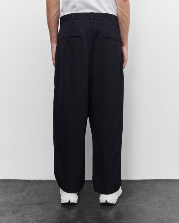 CDG Homme - Men's Wide Leg Trousers - (Navy)
