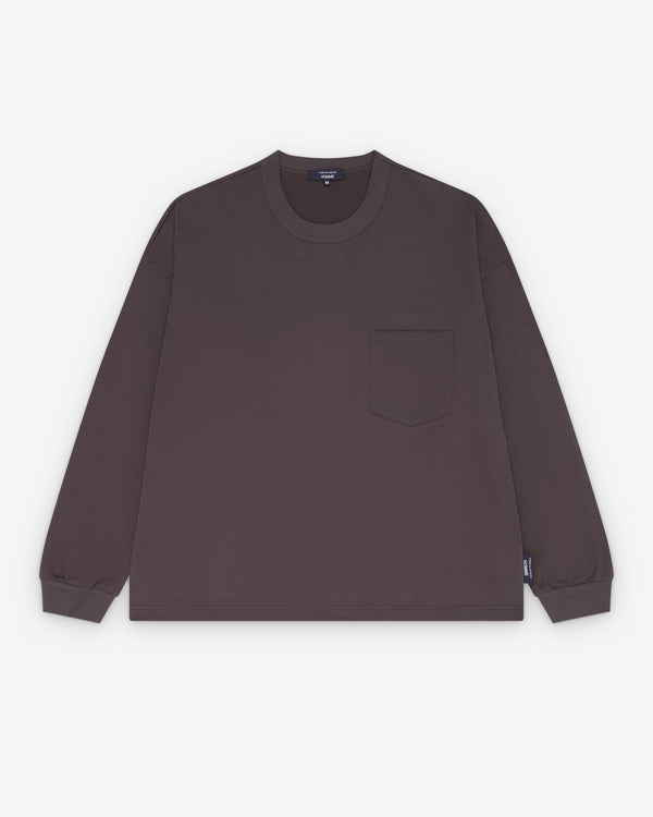 CDG Homme - Men's Long Sleeve Pocket T-Shirt - (Brown)