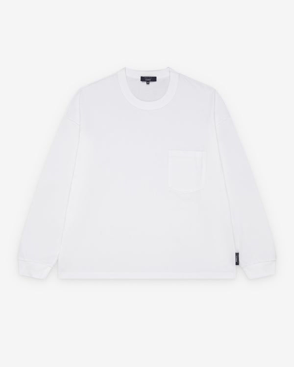 CDG Homme - Men's Long Sleeve Pocket T-Shirt - (White)