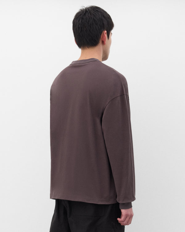 CDG Homme - Men's Long Sleeve Pocket T-Shirt - (Brown)