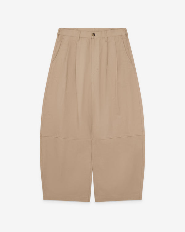 CDG Homme - Men's Pleated Barrel Leg Trousers - (Beige)
