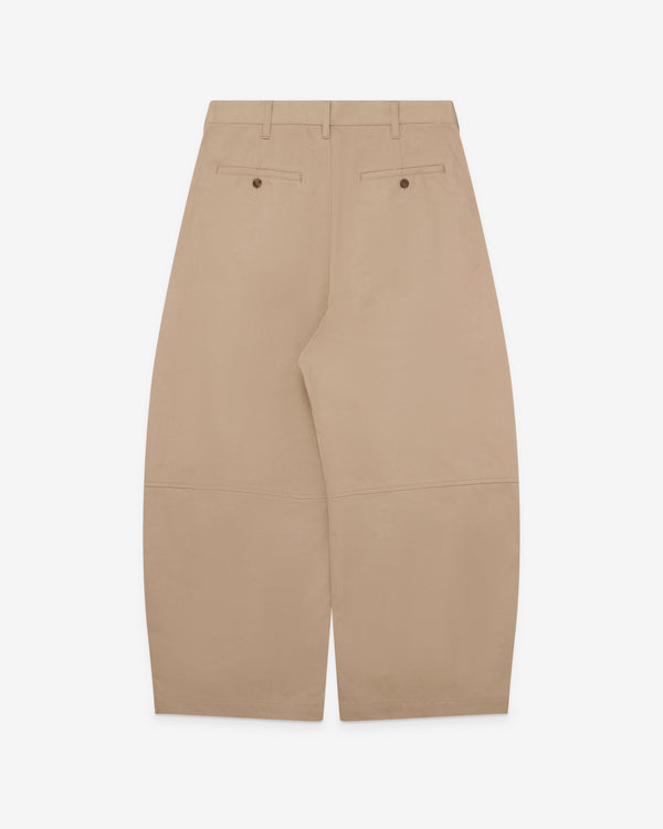 CDG Homme - Men's Pleated Barrel Leg Trousers - (Beige)