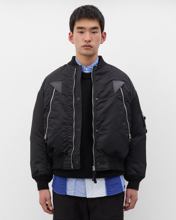 CDG Homme - Men's Bomber Flight Jacket - (Black)