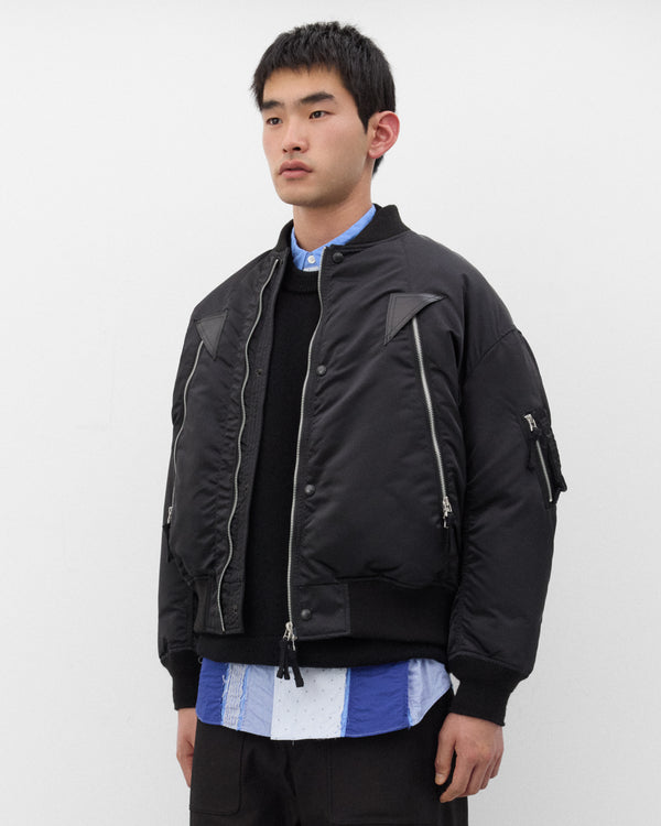 CDG Homme - Men's Bomber Flight Jacket - (Black)