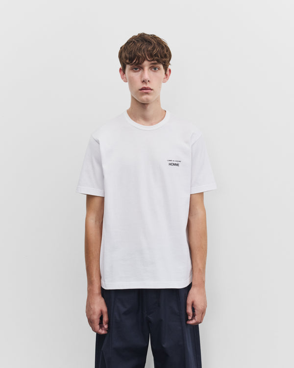 CDG Homme - Men's Short Sleeve Logo T-Shirt - (White)
