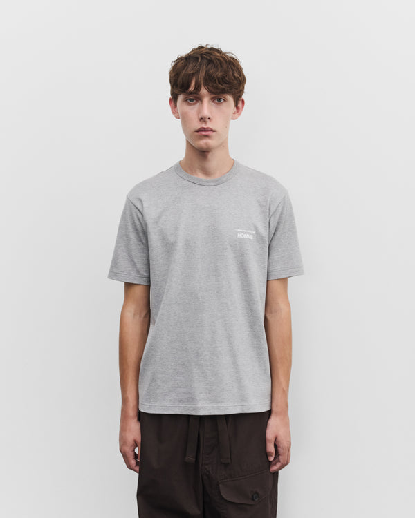 CDG Homme - Men's Short Sleeve Logo T-Shirt - (Light Grey)