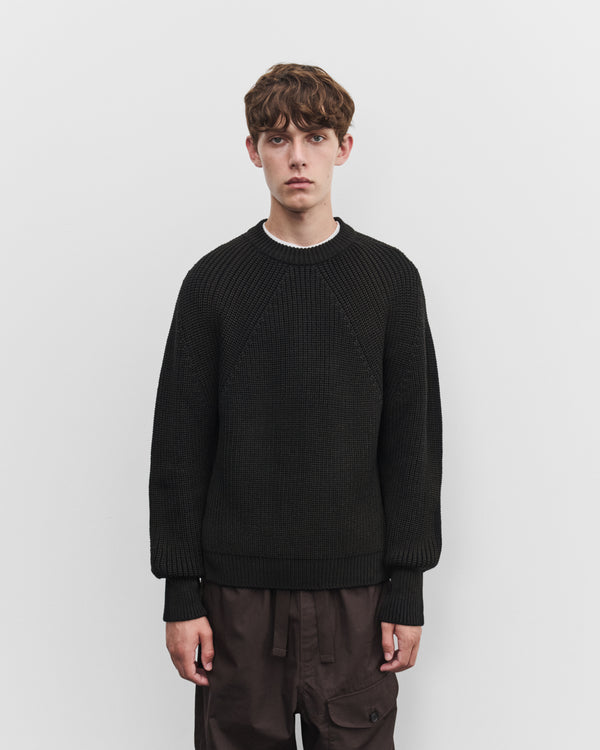 CDG Homme - Men's Ribbed Crew Sweater - (Black)