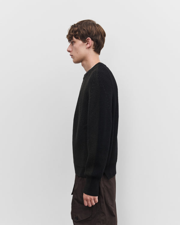 CDG Homme - Men's Ribbed Crew Sweater - (Black)