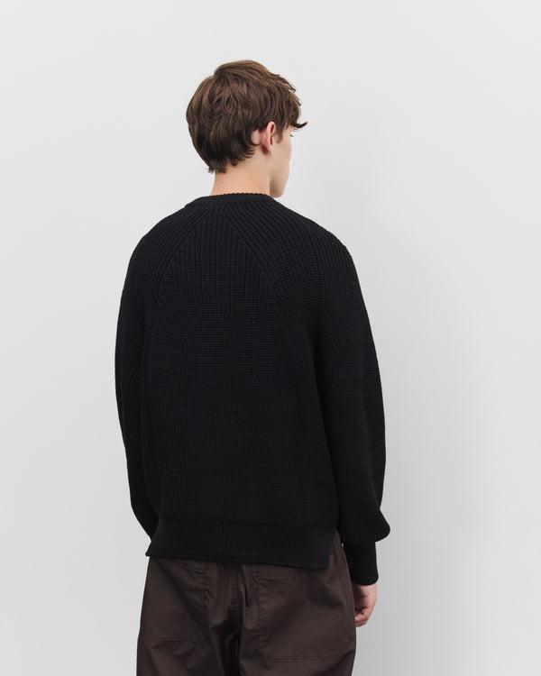 CDG Homme - Men's Ribbed Crew Sweater - (Black)