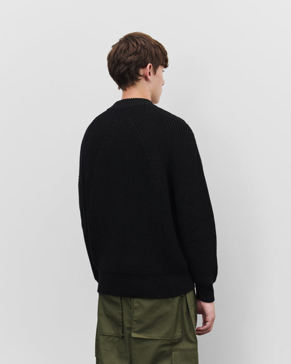 CDG Homme - Men's Waffle Knit Cardigan - (Black)
