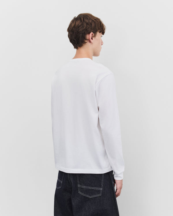 CDG Homme - Men's Long Sleeve Pocket T-Shirt - (White)