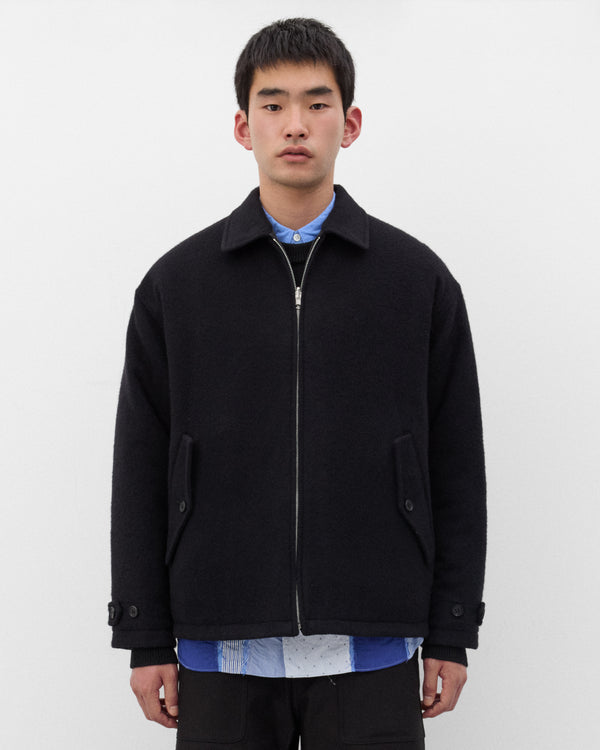 CDG Homme - Men's Quilted Zip Wool Jacket - (Black)
