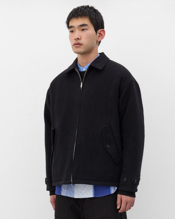 CDG Homme - Men's Quilted Zip Wool Jacket - (Black)