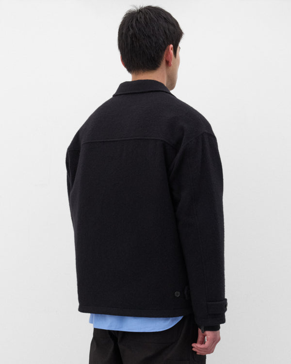 CDG Homme - Men's Quilted Zip Wool Jacket - (Black)