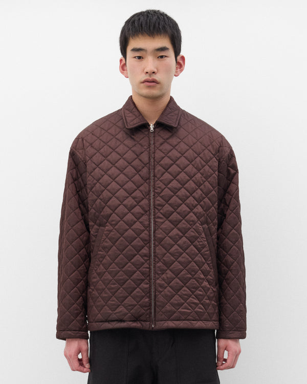 CDG Homme - Men's Reversible Quilted Zip Wool Jacket - (Brown)