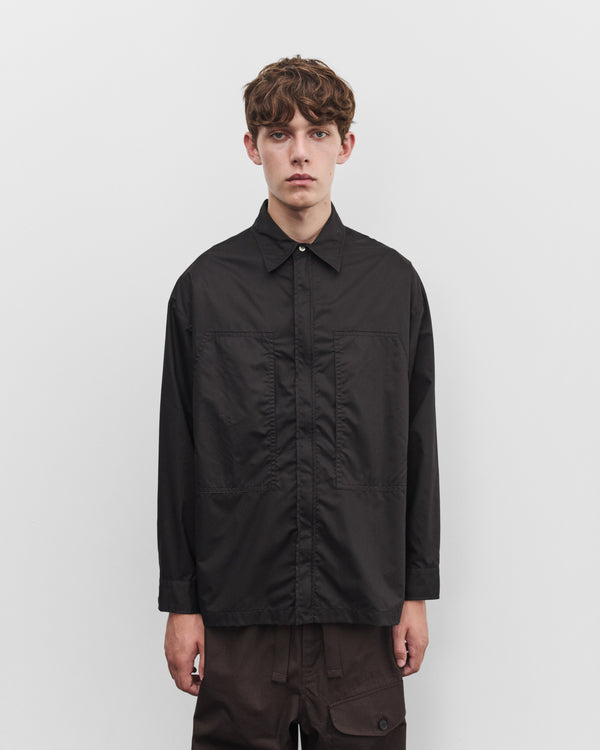 CDG Homme - Men's Technical Zip Shirt - (Black)