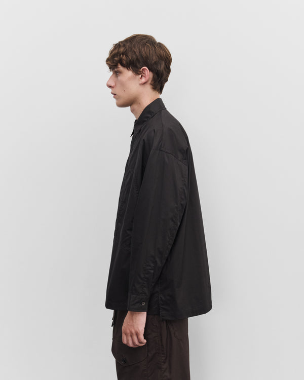 CDG Homme - Men's Technical Zip Shirt - (Black)
