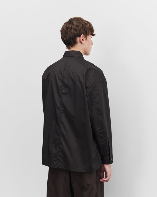 CDG Homme - Men's Technical Zip Shirt - (Black)