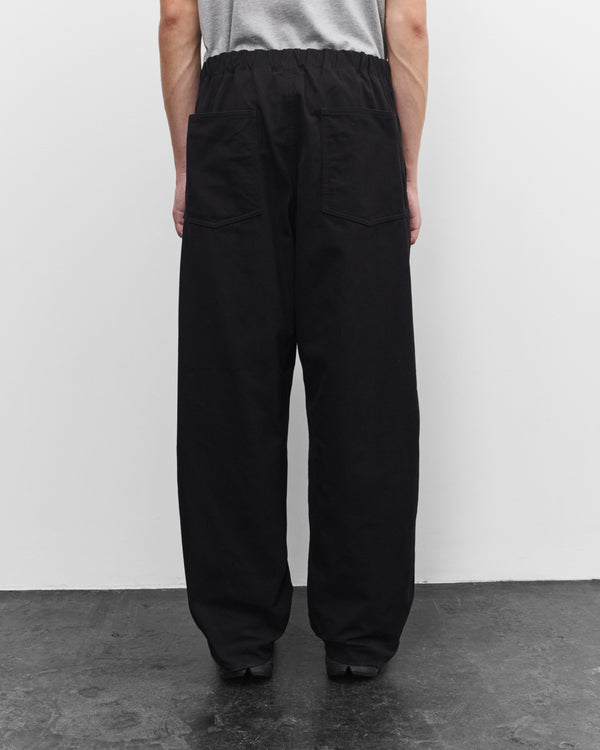 CDG Homme - Men's Elasticated Wide Trousers - (Black)
