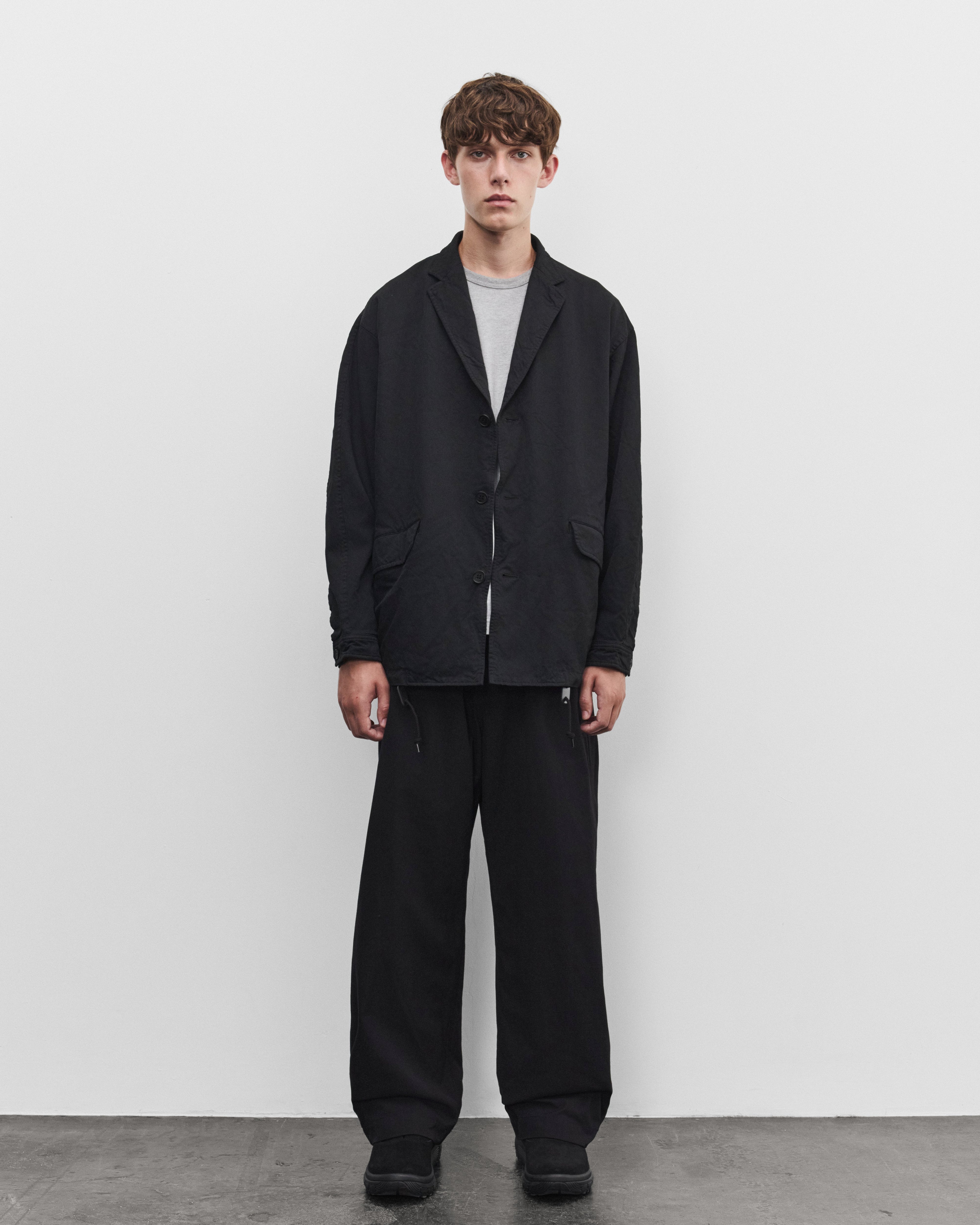 CDG Homme: Men's Elasticated Wide Trousers (Black) | Dover Street