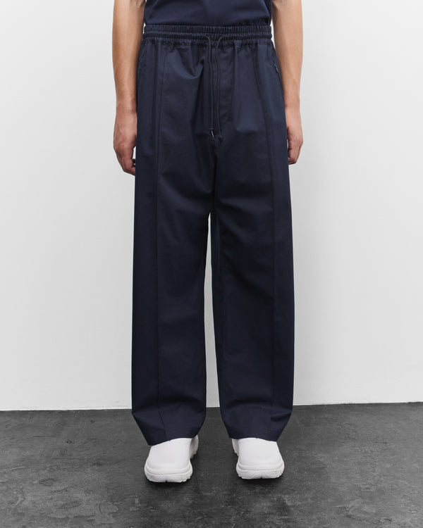 CDG Homme - Men's Drawcord Pleated Trousers - (Navy)