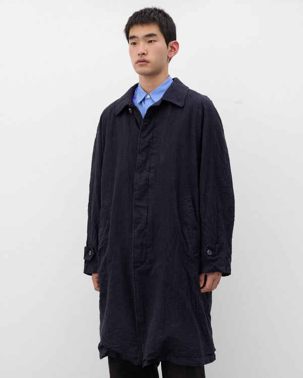 CDG Homme - Men's Single Breasted Wool Coat - (Navy)