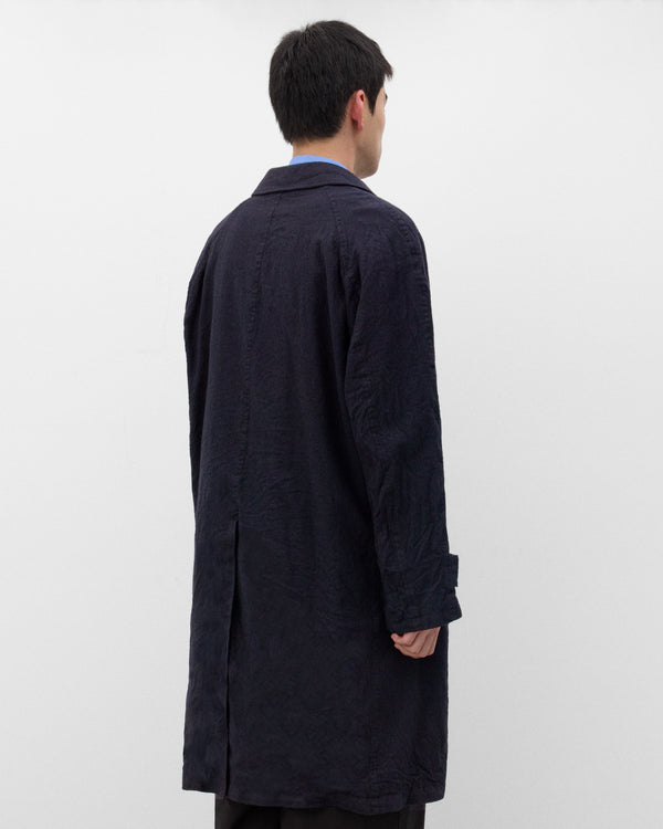 CDG Homme - Men's Single Breasted Wool Coat - (Navy)