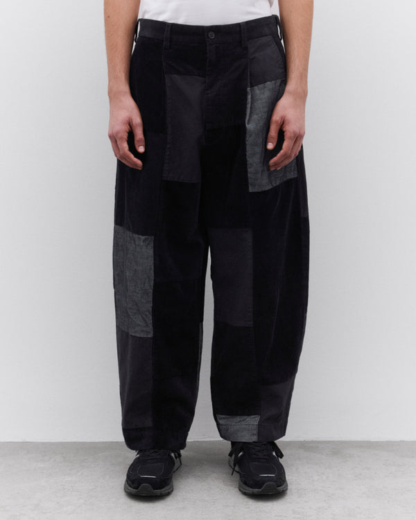 CDG Homme - Men’s Patchwork Trousers - (Black/Grey)