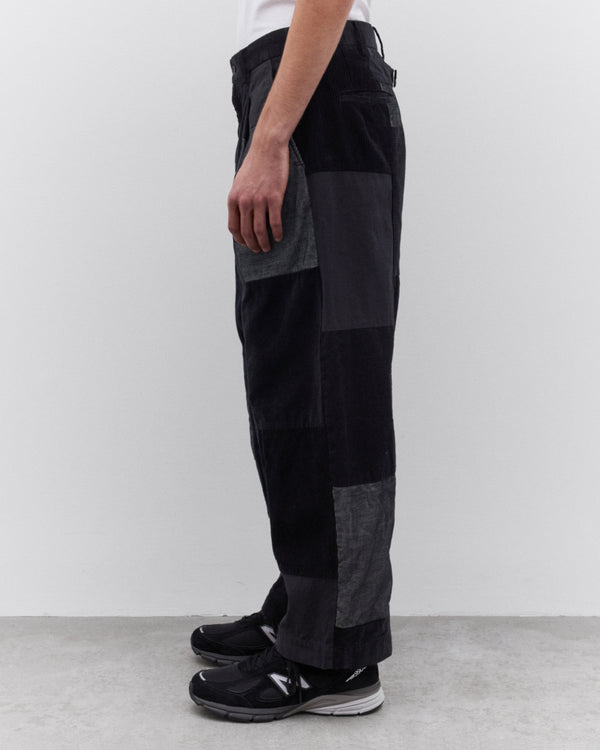 CDG Homme - Men’s Patchwork Trousers - (Black/Grey)