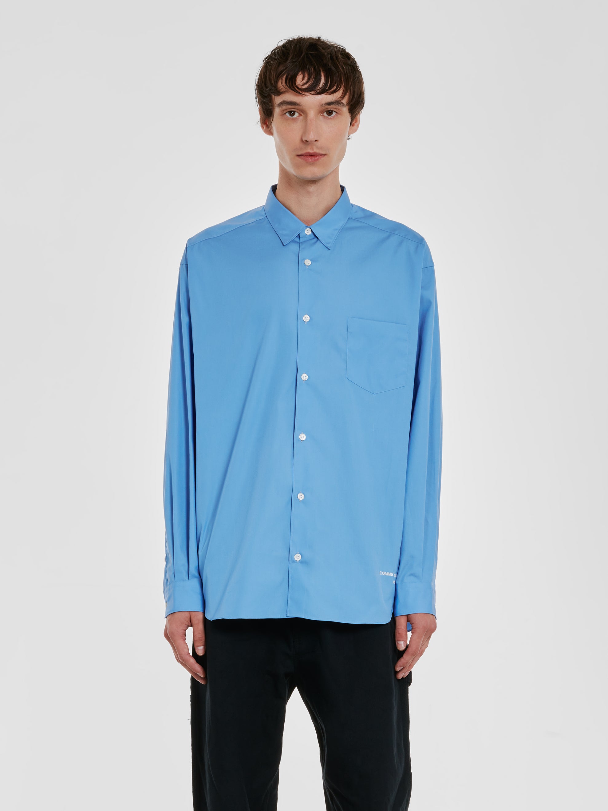 Comme des Garçons Homme - Men’s Cotton Shirt - (Light Blue) view 1