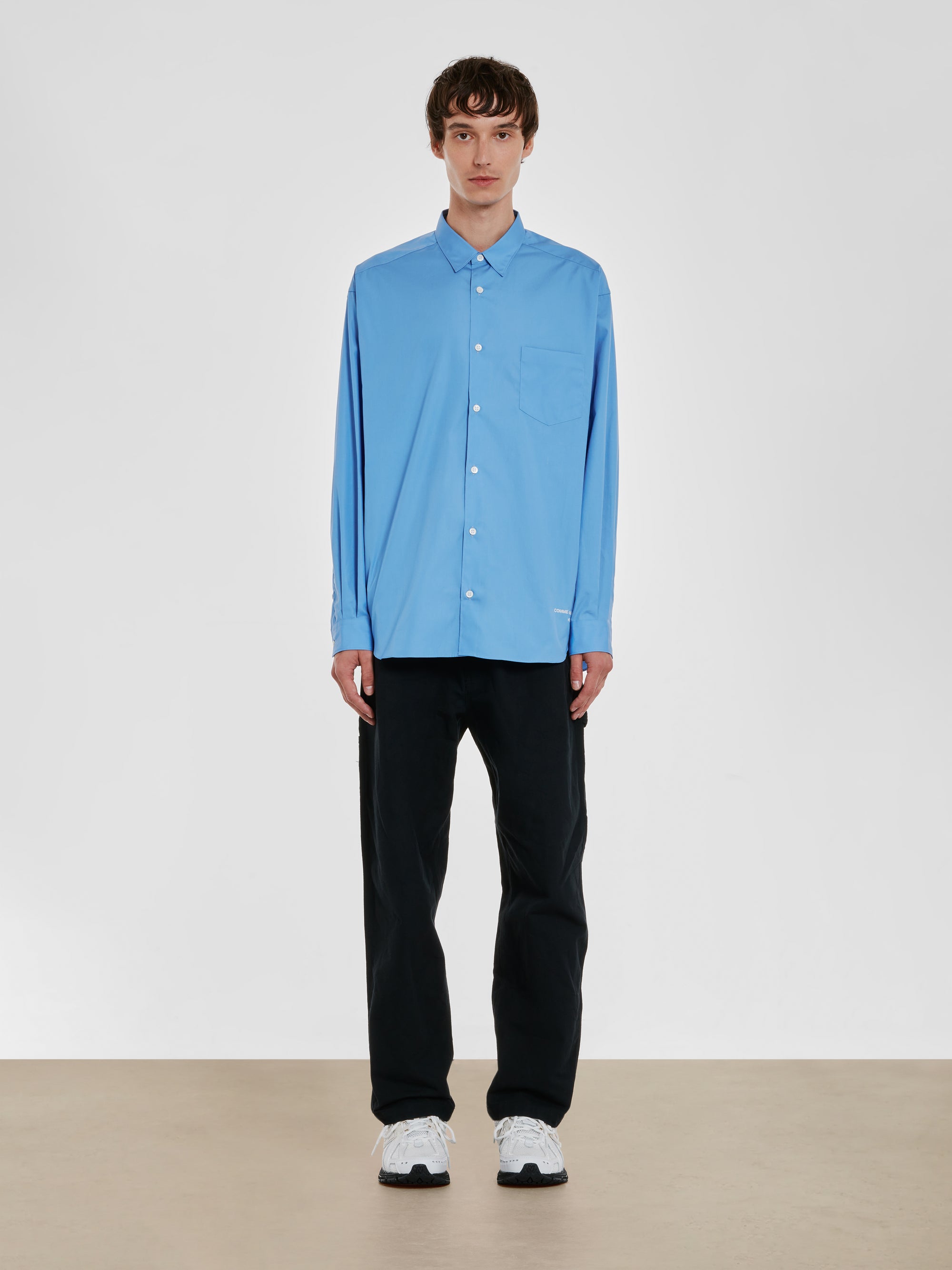 Comme des Garçons Homme - Men’s Cotton Shirt - (Light Blue) view 4