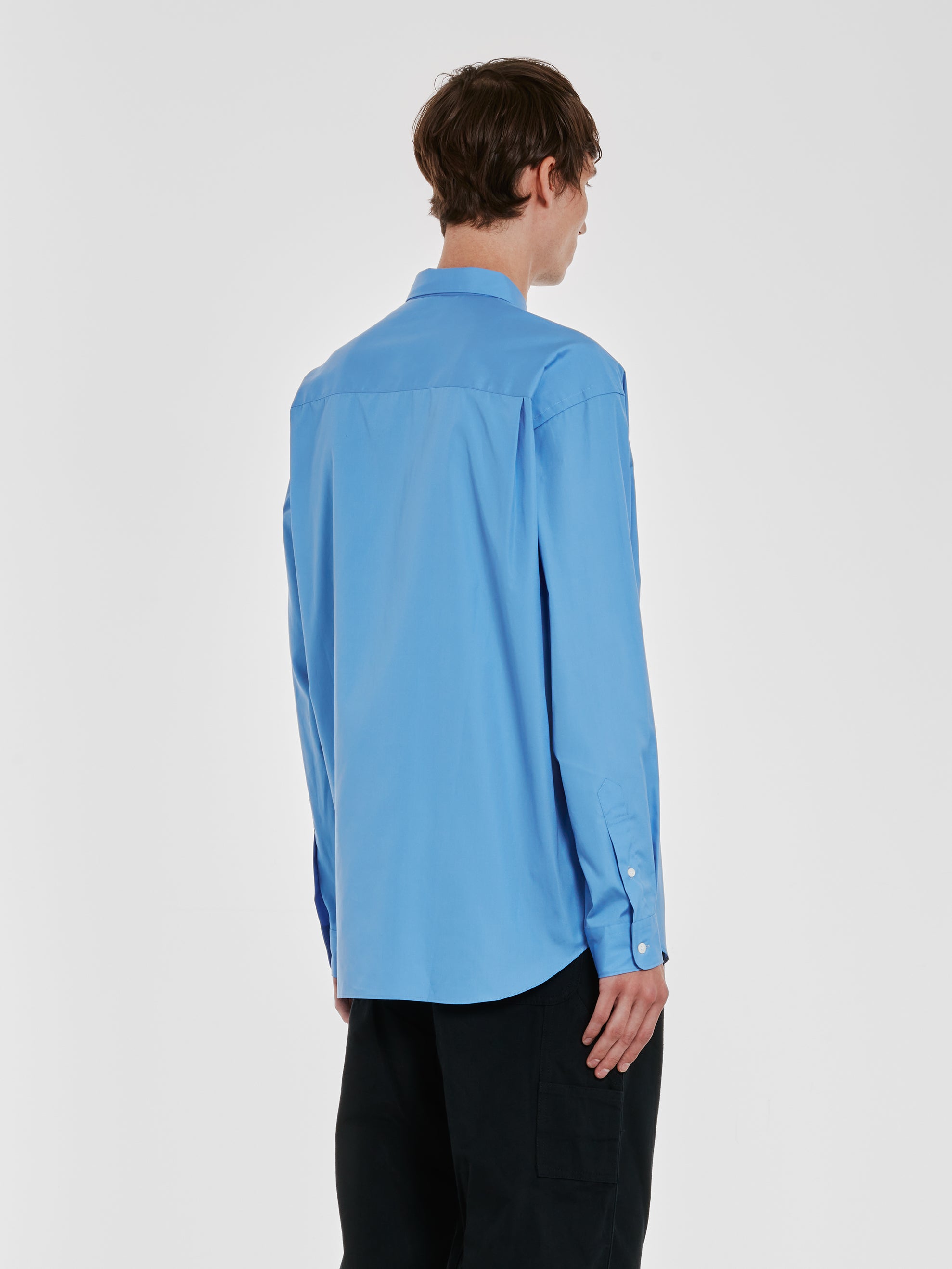 Comme des Garçons Homme - Men’s Cotton Shirt - (Light Blue) view 3
