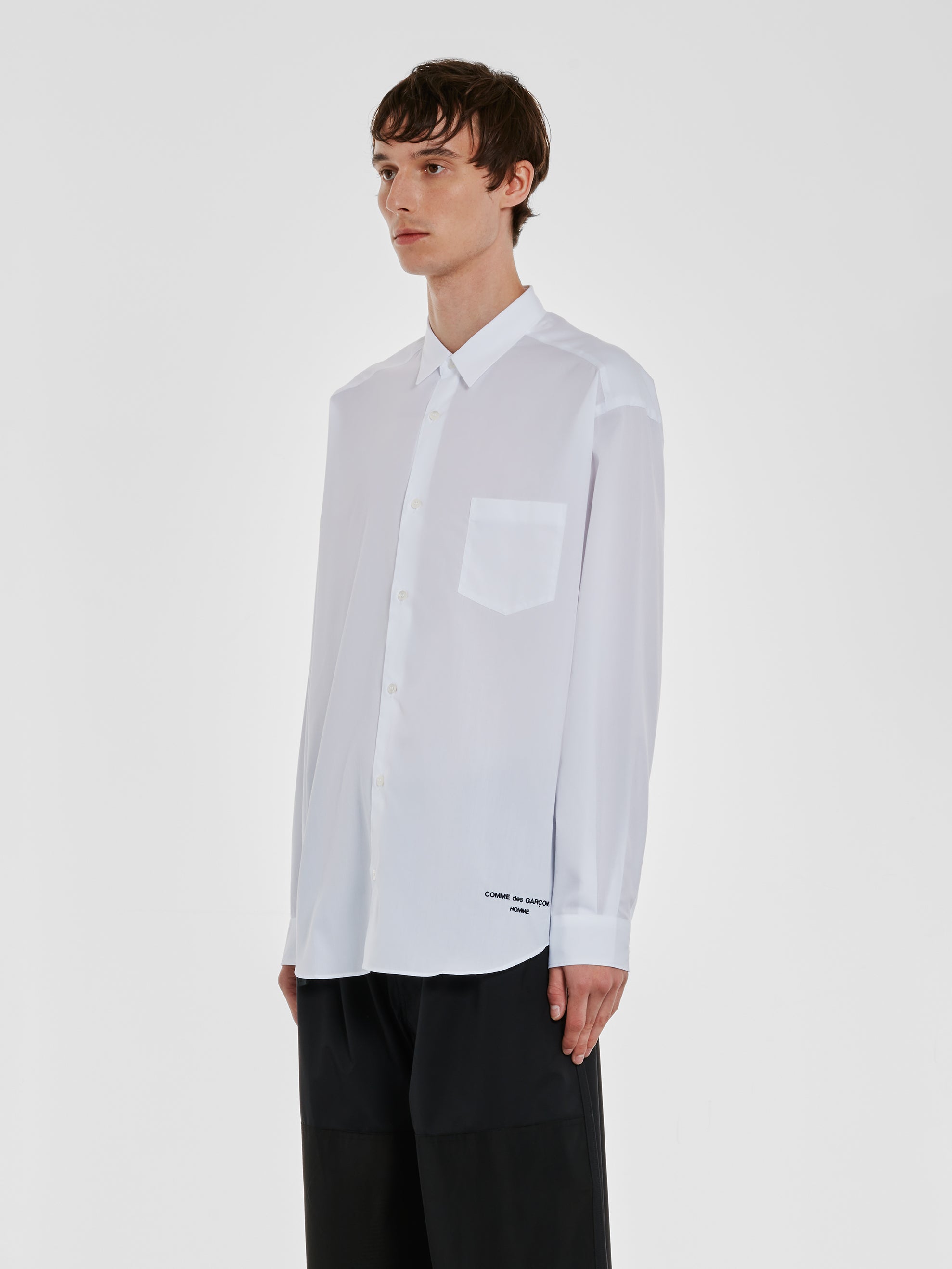 Comme des Garçons Homme - Men’s Cotton Shirt - (White) view 2