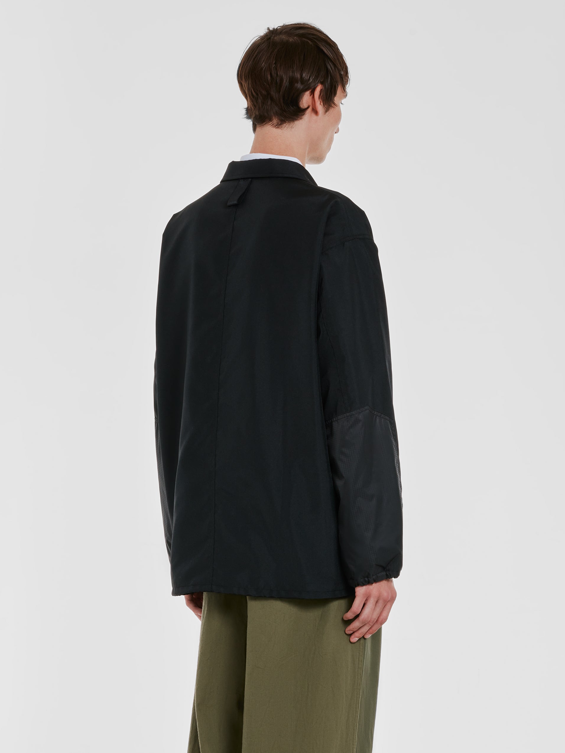 Comme des Garçons Homme - Men’s Polyester Relaxed Jacket - (Black) view 3