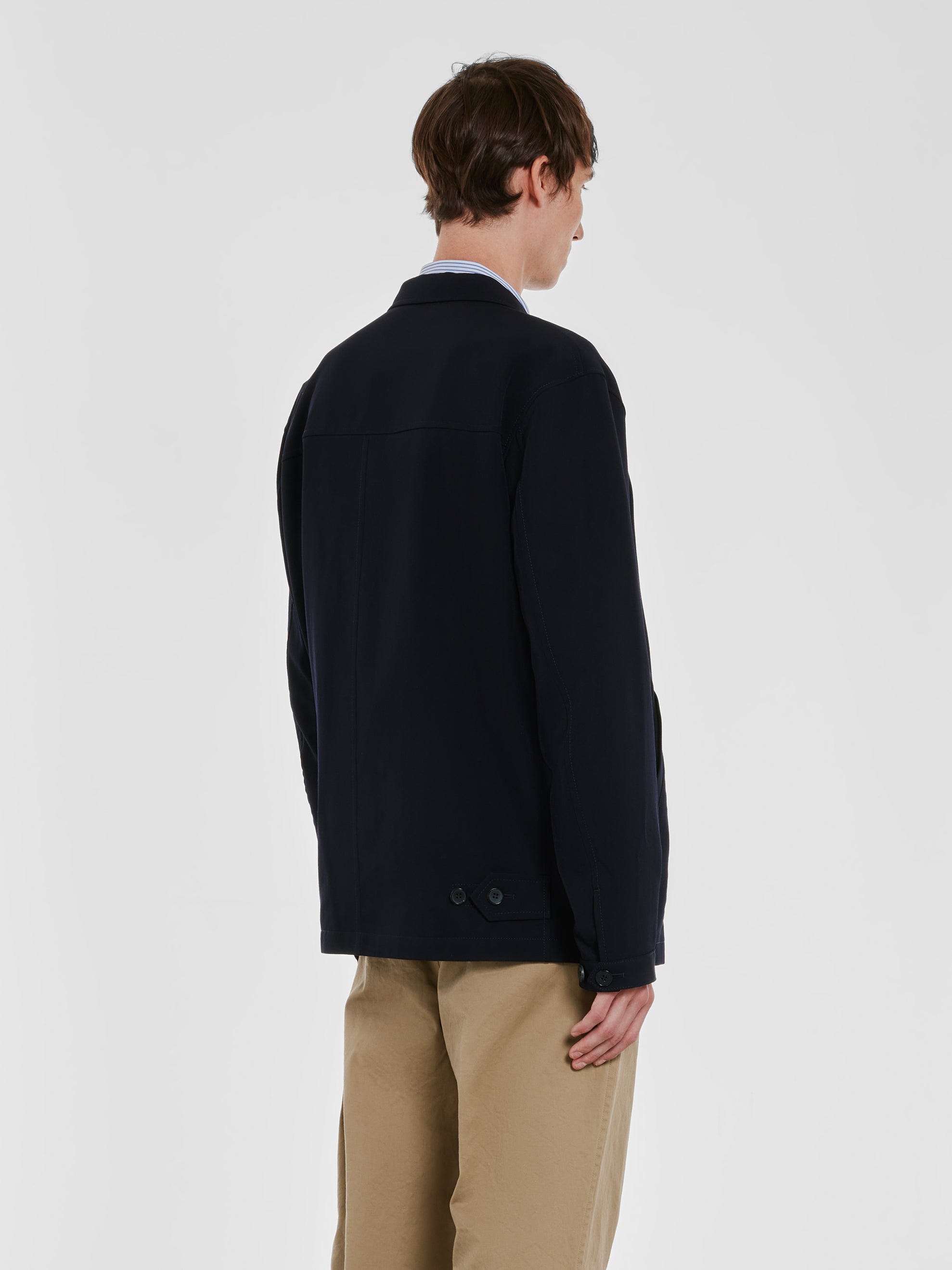 Comme des Garçons Homme - Men’s Wool Gabardine Jacket - (Navy)