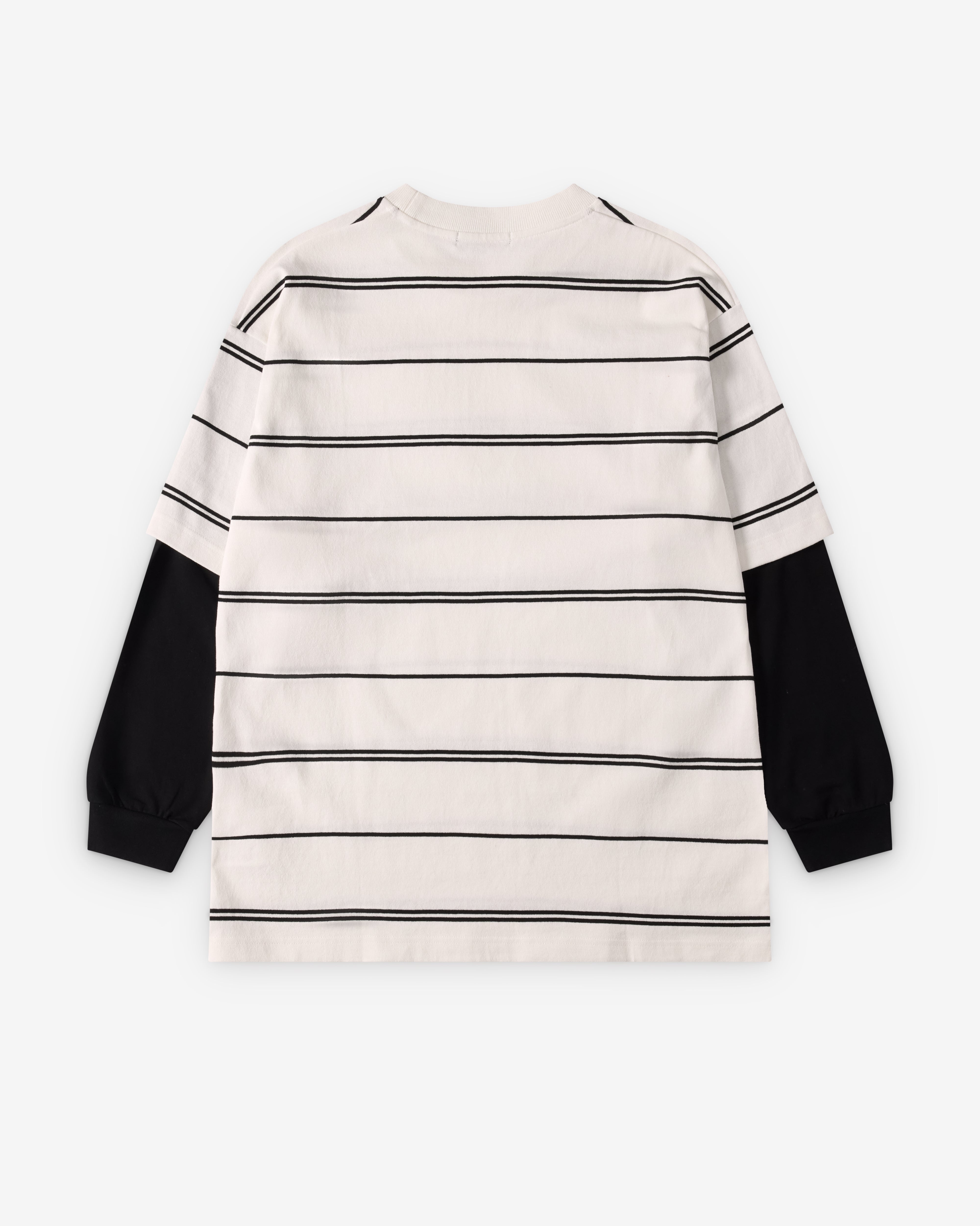 トップス cdg homme border panel shirt archive 00s CDG Homme: Men's Layered Stripe T-Shirt (White) | Dover Street