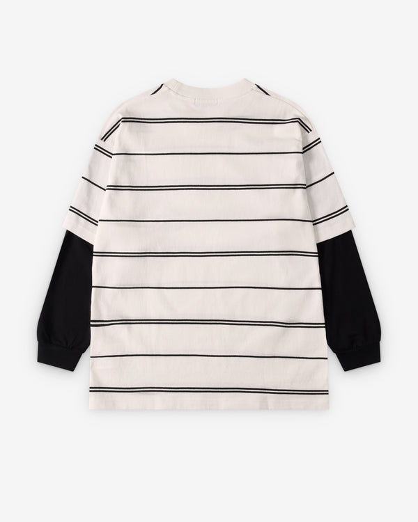 CDG Homme - Men's Layered Stripe T-Shirt - (White)