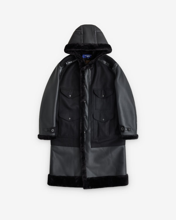 Junya Watanabe Man - Men’s Filson Faux Fur Trimmed Coat - (Black)