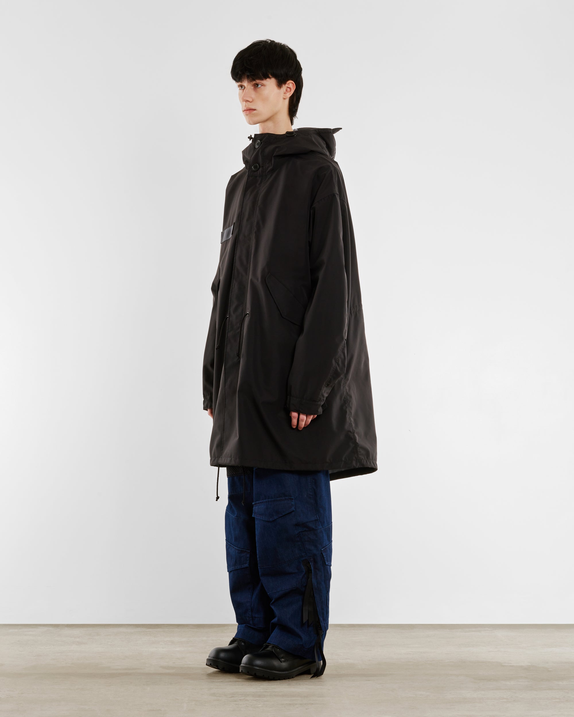Junya Watanabe MAN: Company Nylon Canvas Parka (Black) DSML