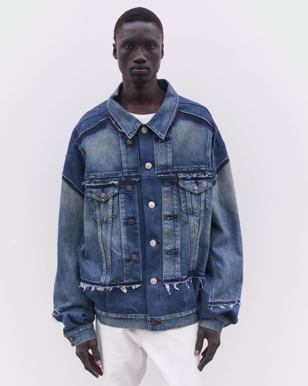 Junya Watanabe MAN - Levi's Men's Oversized Denim Jacket - (Indigo)